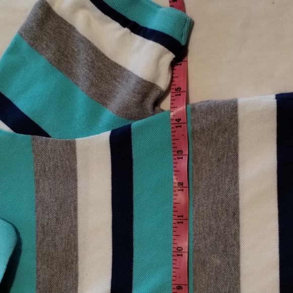 Boys collar shirt Size M (7-8) By Place Color: Blues, Whit & grey 100% Cotton - Picture 5 of 10